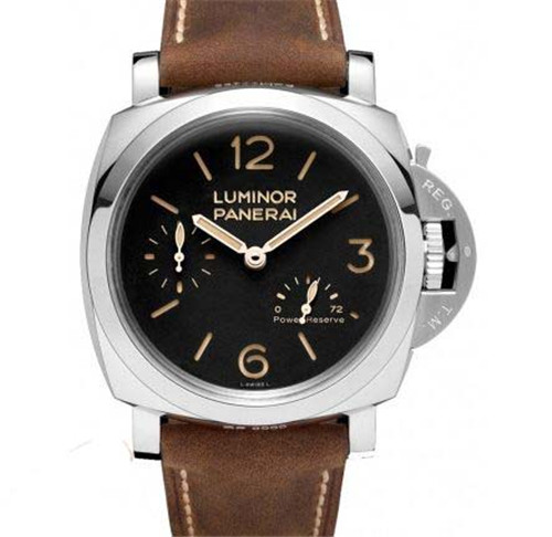 47毫米沛纳海机械表，一比一 panerai LUMINOR 1950系列 PAM00423 高级蓝宝石泡泡镜，5点 动能显示（假的)顶级做工，背透真皮表带!-沛纳海PANERAI