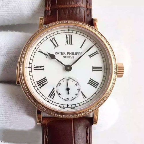 PATEK PHILIPPE百達翡麗 古典表系列 羅馬刻度男士機械手表-百達翡麗Patek Philippe