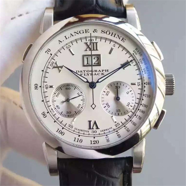 高仿A.Lange & Söhne手錶，朗格萬年歷系列403.精鋼白面手動機械機心手錶，真萬年歷多功能機械表，noob精品-朗格