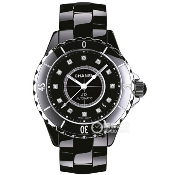 精仿CHANEL陶瓷手錶，3a香奈儿J12系列H0685-38mm腕表,原装进口机械機心，藍寶石，進口韓國純黑陶瓷材料-香奈兒Chanel