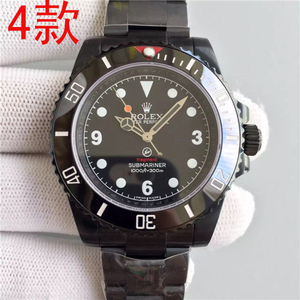 高仿黑水鬼V6S,特别记念限量版！N廠精品,rolex全黑鋼Submariner back潛航者型SUB机械手錶,PVD黑色鋼殼,dlc黑色金屬表帶！瑞士機械-勞力士Rolex