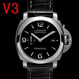 最強亂真版沛納海，VS廠頂級高仿PAM312 V3版,同正品一樣的機心,超越KW廠/ZF廠,仿得最真的，pamerai 00312以假亂真，进专柜无压力-沛纳海PANERAI