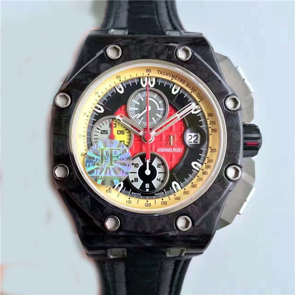 顶级豪华,超高仿愛彼手表，1：1 AP皇家橡樹離岸型26290IO，ROYAL OAK OFFSHORE 舒马赫限量款，碳纖維+3126機械機芯，超级复刻爱彼表-愛彼Audemars Piguet