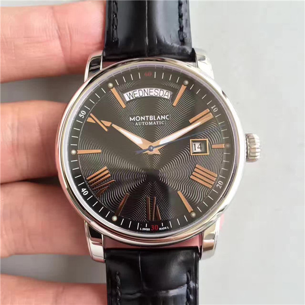 商務型手錶 高仿復刻超A萬寶龍明星4810系列U0114853腕錶，原裝1比1復刻MB 24.18機械機芯，40.5毫米，藍寶石鏡面，男士牛皮手錶，簡單大方。-萬寶龍Montblanc