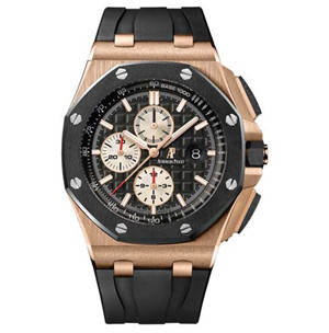 臺灣JF廠爱彼官網，一比一高仿愛彼皇家橡樹離岸ROYAL OAK OFFSHORE 26401RO,玫瑰金爱彼大熊貓不掉色，超级乱真復刻-愛彼Audemars Piguet