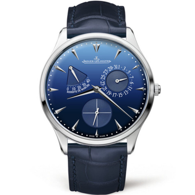 V5版 最高Jaeger-LeCoultre MASTER ULTRA THIN超薄大师系列Q1378480,蓝色表盤，原装复刻背透機械機芯，頂級N廠亂真手表!-积家Jaeger-LeCoultre