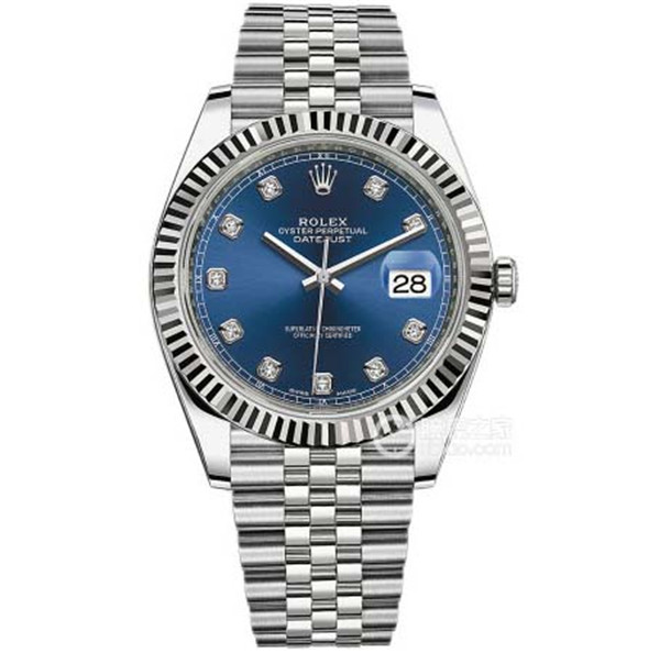 Noob表厂，一比一高仿勞力士ROLEX-日志型系列m126334-0016腕表， 原装3235自动機械表，蓝色钻石表面，N厂V8乱真版，难辨真伪-勞力士Rolex