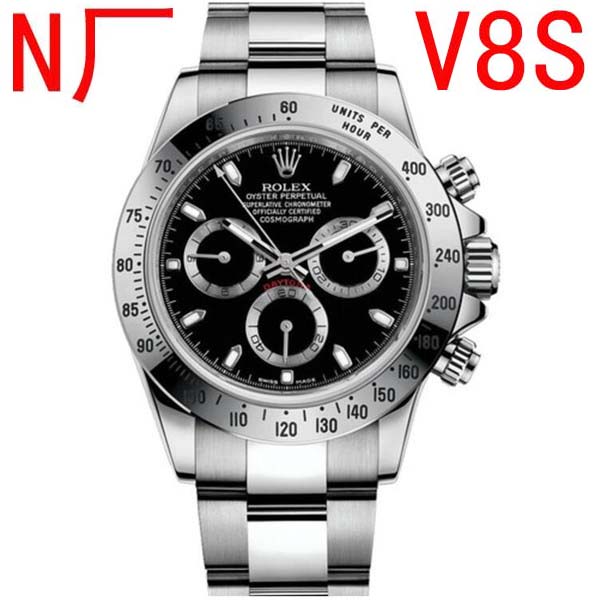 N廠官方網，一比一勞力士Rolex Daytona 迪通拿宇宙計型 M116520 黑色錶盤,4130計時手錶，NOOB V8S 嘉義 最高仿最真的迪通拿！-勞力士Rolex